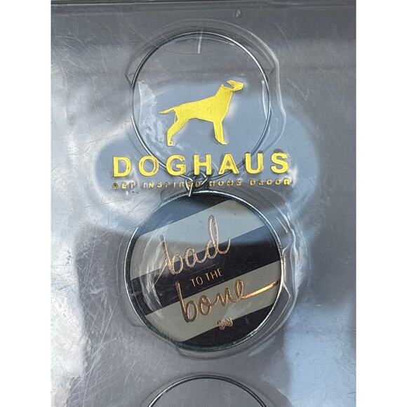 Doghause Pardon My Frenchie Wine or Cocktail Charms Dog Theme Barware NEW - Picture 3 of 5